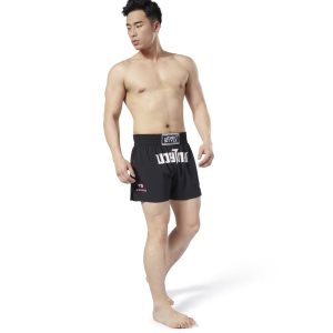 Reebok Combat x InFightStyle Tech Thai Kurze Hose Herren - Schwarz - DE 601-WKU